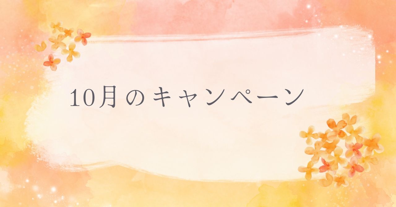 今月のキャンペーン🌟